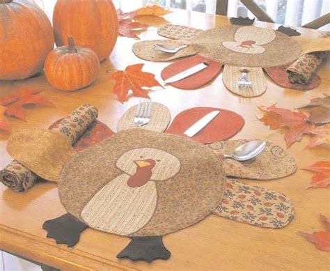 diy placemat ideas to make your thanksgiving table stand out