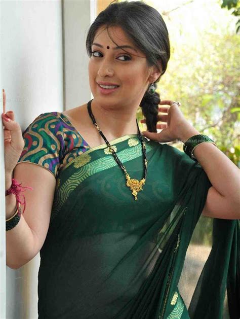 Indian Actress Hot Images Lakshmi Rai Hot In Green Saree