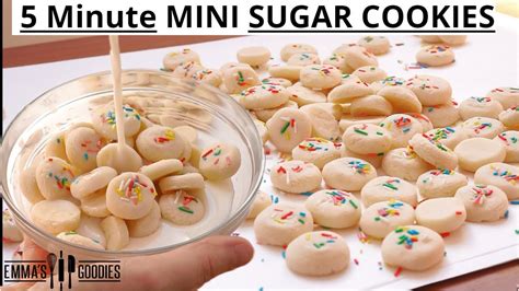 ingredient mini vanilla sugar cookie recipe youtube