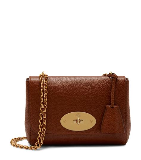 mulberry brown small leather lily shoulder bag harrods uk