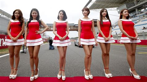 Five Asian Pretty Girls Lined Up Promobabes