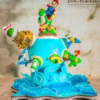 super mario world arcade game collaboration decorated cakesdecor