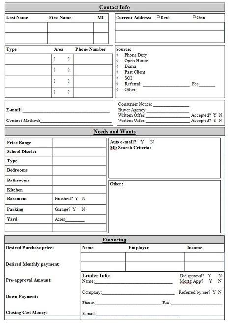 real estate forms ideas  pinterest real estate buyers