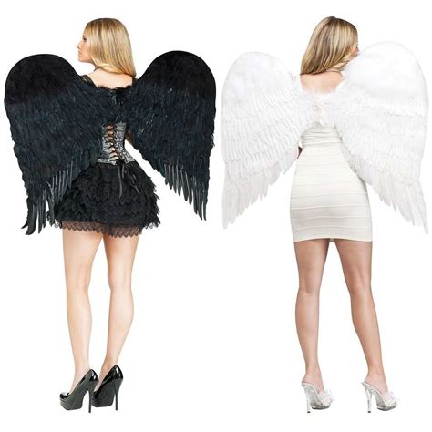 Adult Feather Angel Wings Costume Accessory Adult Womens Halloween