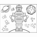 Robots sketch template