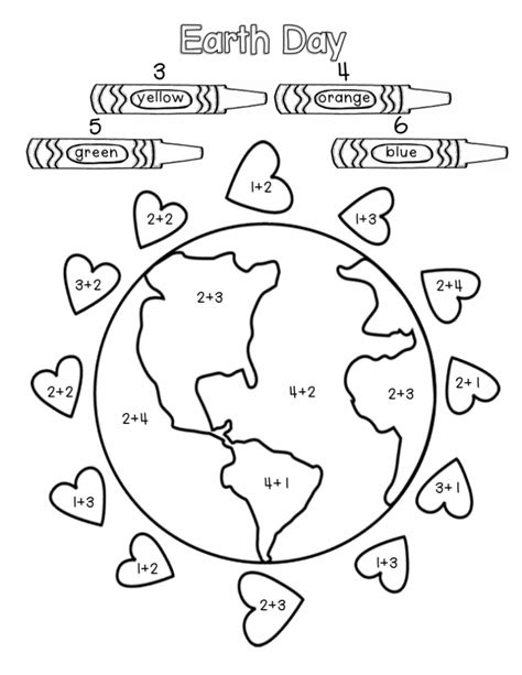 printable earth worksheets  kindergarten