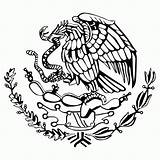 Mexican Eagle Flag Coloring Drawing Vector Clipart Kids Arms Coat Getdrawings Showing Rey David Fam13dei Cactus Perched Snake Eating sketch template