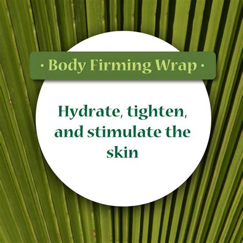 body firming wrap  touch therapeutic massage