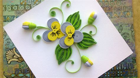 Quilling Paper Flower Tutorial D I Y Quilling Paper Pansy Flower