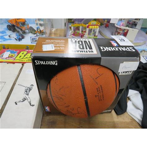 spalding autographed basketball