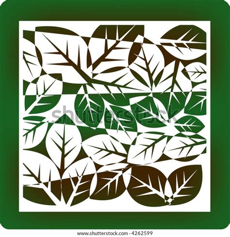 leafy background stock vector royalty