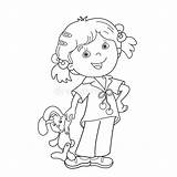 Dibujos Outline Girl Cartoon Coloring Para Colorear Toy Dibujo Hare Imagen Kids Dios sketch template