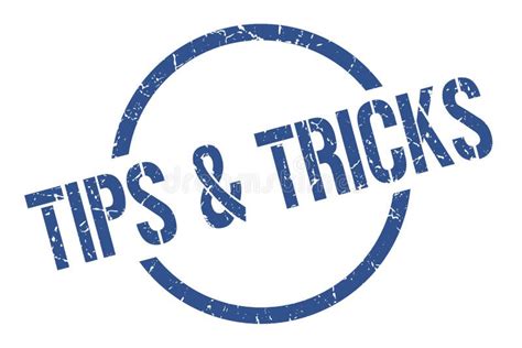 tips tricks stamp stock vector illustration  banner