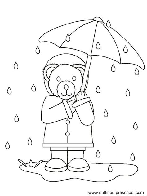 wonderful picture  rainy day coloring pages davemelillocom
