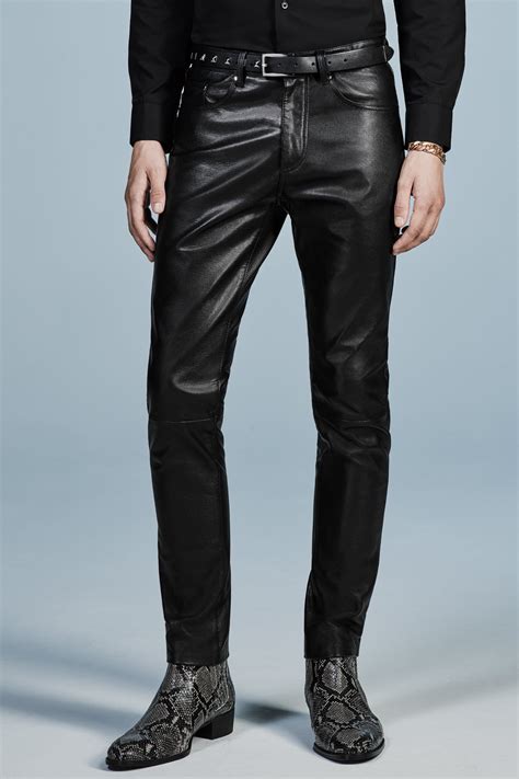 leather pants editorial man campaign collection zara united states