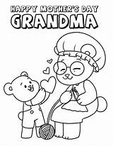 Grandma Mothers Freebiefindingmom sketch template