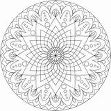 Coloring Complex Printable Pages Mandala Getcolorings Well sketch template