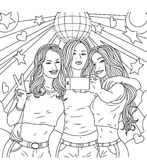 friends coloring page