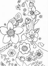 Colorat Planse Floricele Flori Sfatulmamicilor Doua sketch template