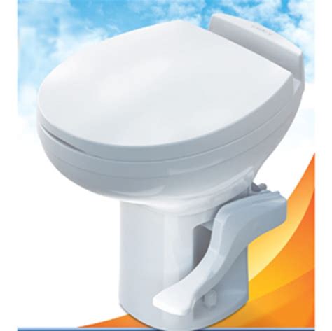 residential high profile white thetford rv toilet