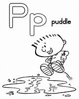Puddle sketch template