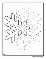 Snowflake Kids Dot Drawing Dots Connect Christmas Activity Sheet Worksheets Activities Button Paintingvalley sketch template