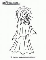 Guadalupe Virgen Colorare Disegni Fatima sketch template