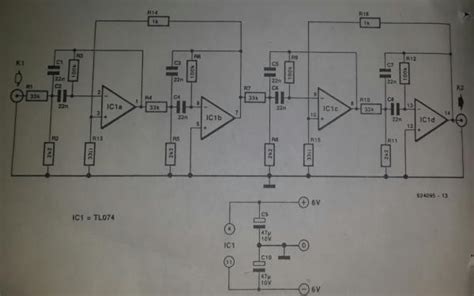 bandpass filter  extra feedback schematic circuit diagram