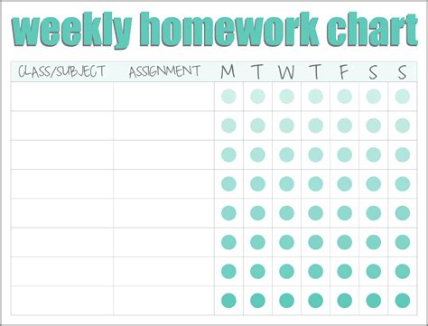 printable homework reward chart  calendar printable