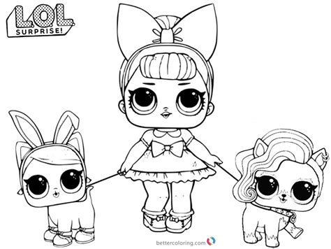 lol coloring pages   pet dolls  printable coloring pages