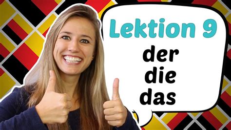 german lesson   german definite articles der die das youtube