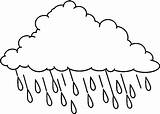 Coloring Pages Colouring Cloud Printable Choose Board Rain sketch template