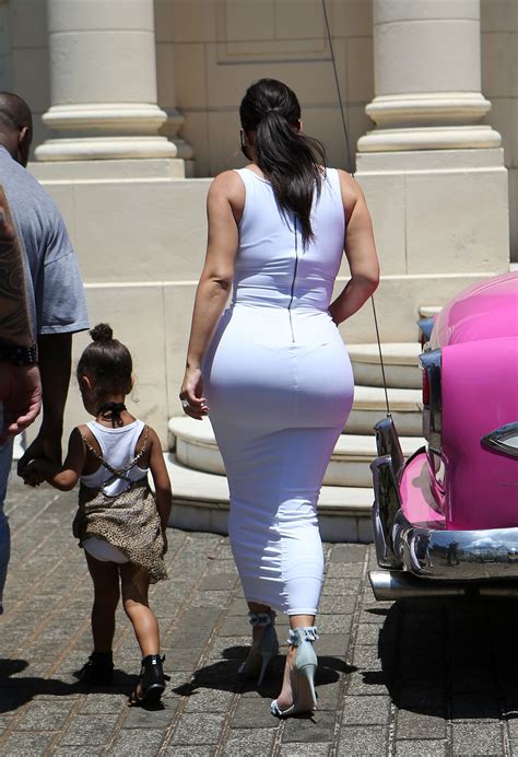 Bootylicious Kim Kardashian Exposes Larger Than Ever Butt