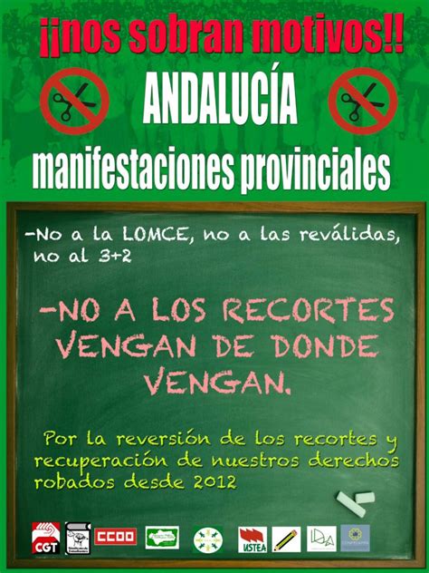 manifestaciones  de noviembre cgt ensenanza andalucia