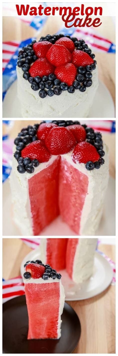 Watermelon Cake Recipe With Whipped Cream Baking Beauty