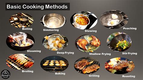 chef bhadri basic methods cooking  cookery