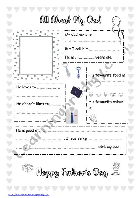 diy printable fathers day worksheet fathers day worksheet happy