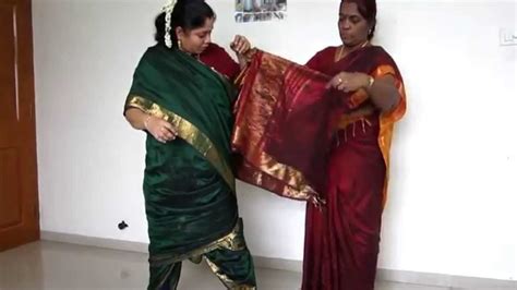 how to tie madisar iyer saree shop youtube