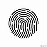 Fingerprint Vectorified Spf sketch template