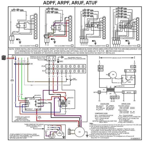 goodman air handler wiring diagram electric