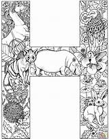 Coloring Letter Pages Animals Alphabet Letters Animal Printable Coloriage Colouring Supercoloring Mandala Kids Book Sheets Dessin sketch template