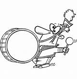 Drummer Marching Lead sketch template