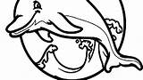 Dolphin Coloring Pages Dolphins Baby Miami Cute Realistic Color Getdrawings Getcolorings Printable Football Colorings sketch template