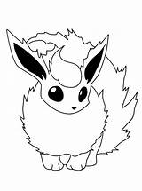 Flareon Pokemon Coloring Pages Getcolorings Color Printable Fire sketch template