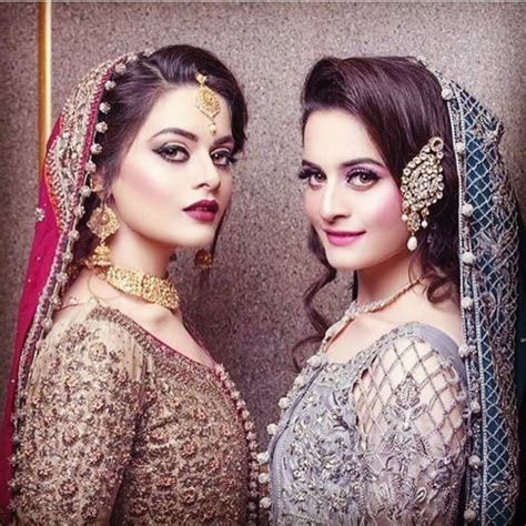 Pakistani Twin Actresses Aiman And Minals Bridal Photo