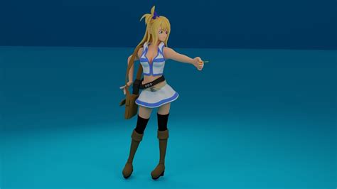 lucy heartfilia 3d 3d model cgtrader