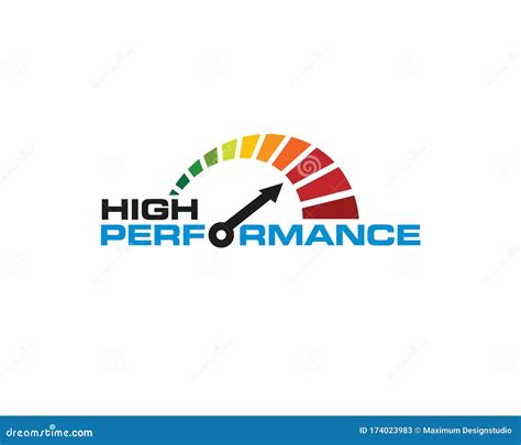 high performance speed wordmark logo  illustration  speed