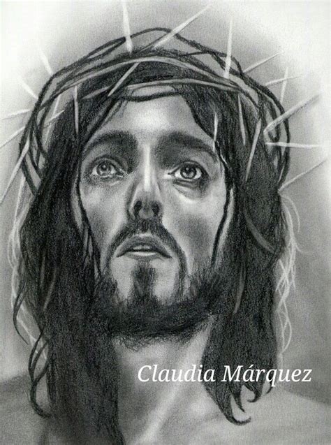 Retrato De Jesucristo Al Lapiz Arte Sketches Art Y