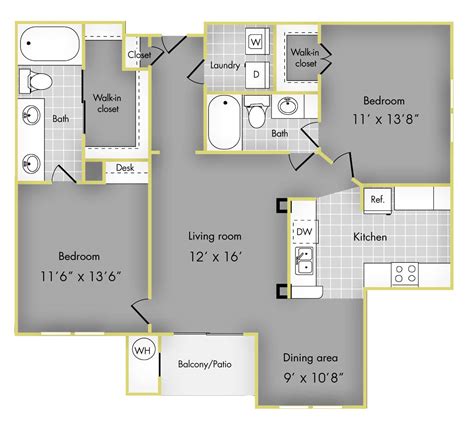 selecting    bedroom apartment floor plans apartments  rent  midtown houston tx