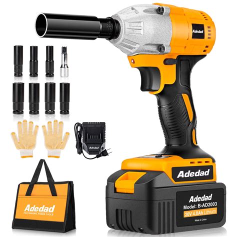 adedad  cordless impact wrench  nm brushless high torque